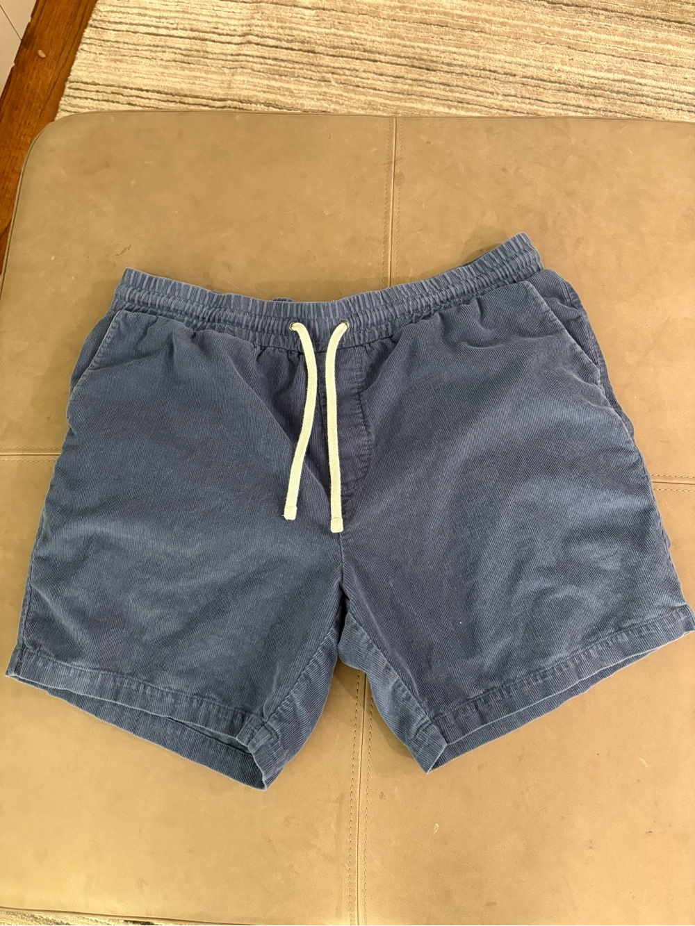 Criquet Men's Navy Blue Pull-On Corduroy Athletic Shorts